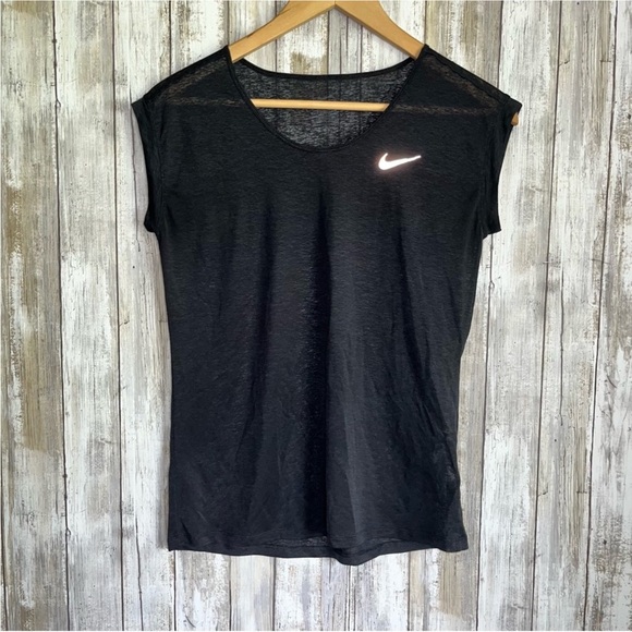 Nike Sheer Black Tee - Picture 1 of 6